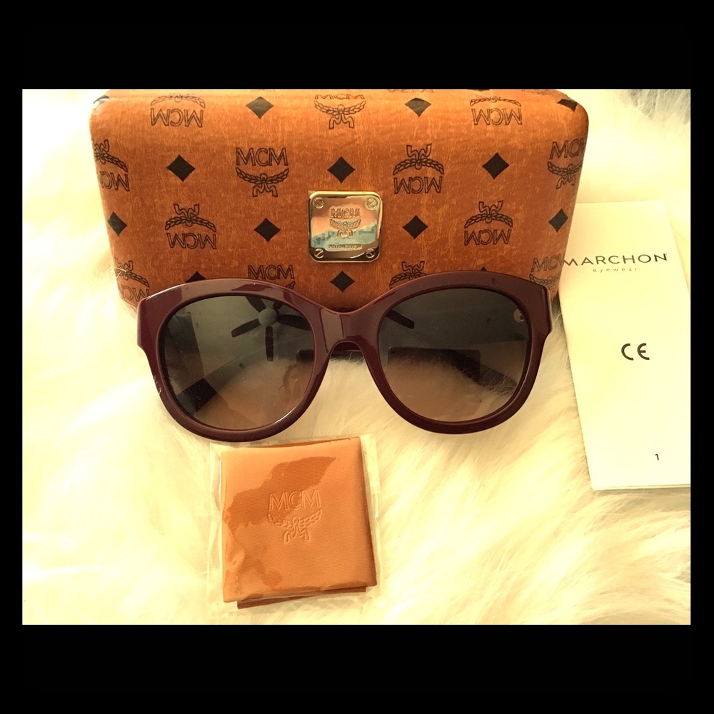 MCM Bordeaux 56mm Cat Eye Sunglasses. NEW